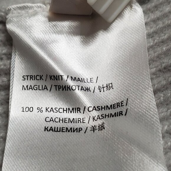 Dorothee Schumacher 5 Size XL Sweater Cashmere Ribbed Knit Fringe Mock Neck Luxe - Picture 5 of 12